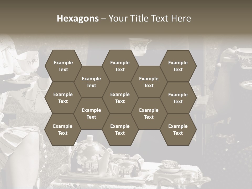 Teacup Pretty Crockery PowerPoint Template