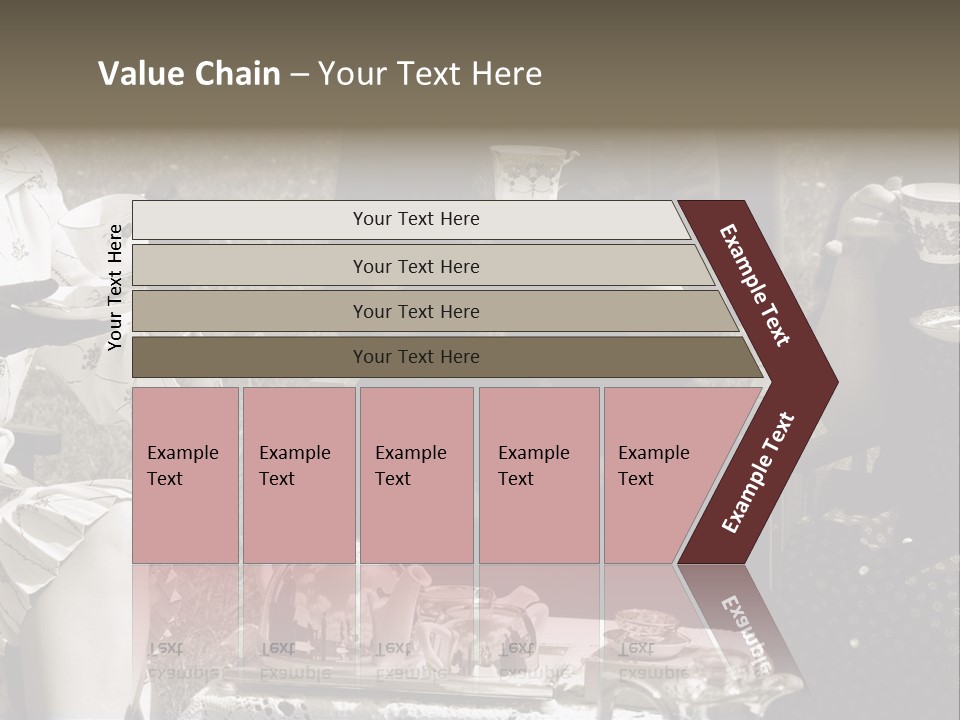 Teacup Pretty Crockery PowerPoint Template