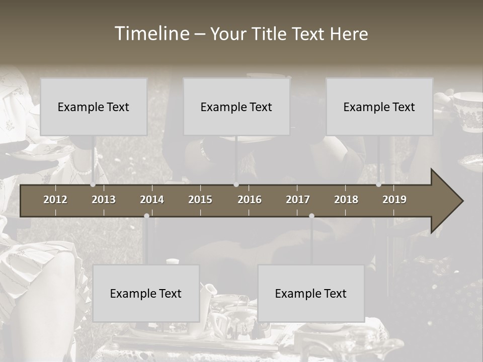 Teacup Pretty Crockery PowerPoint Template