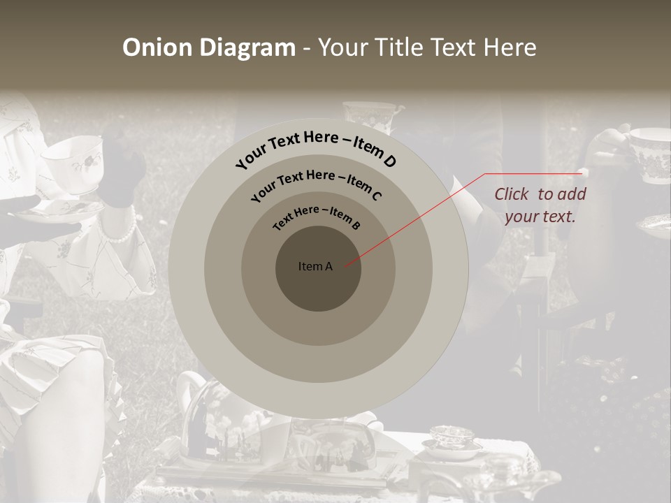 Teacup Pretty Crockery PowerPoint Template