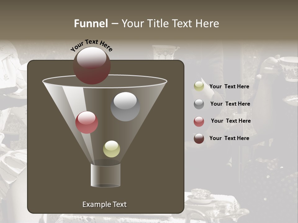 Teacup Pretty Crockery PowerPoint Template