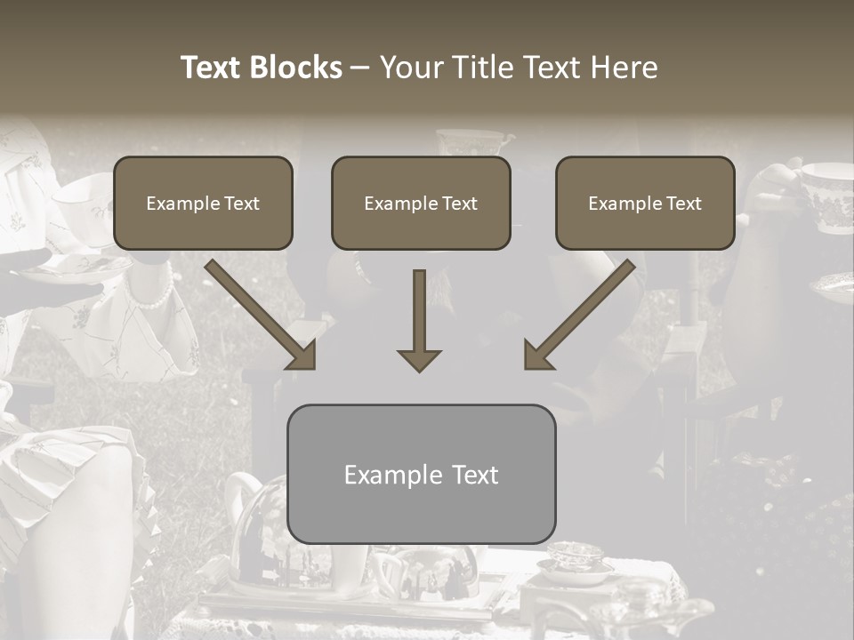 Teacup Pretty Crockery PowerPoint Template