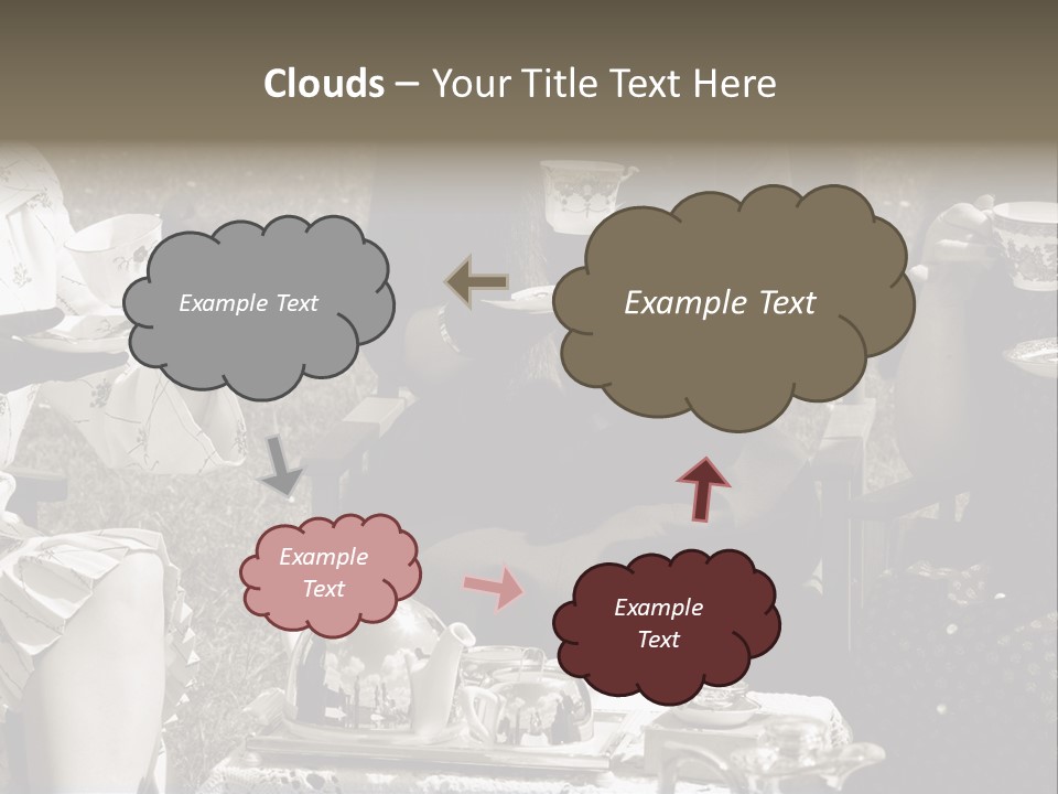 Teacup Pretty Crockery PowerPoint Template