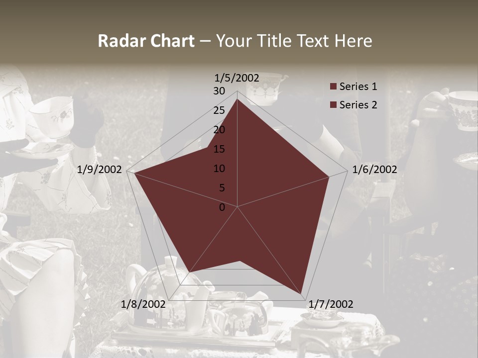 Teacup Pretty Crockery PowerPoint Template