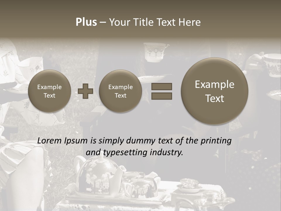 Teacup Pretty Crockery PowerPoint Template