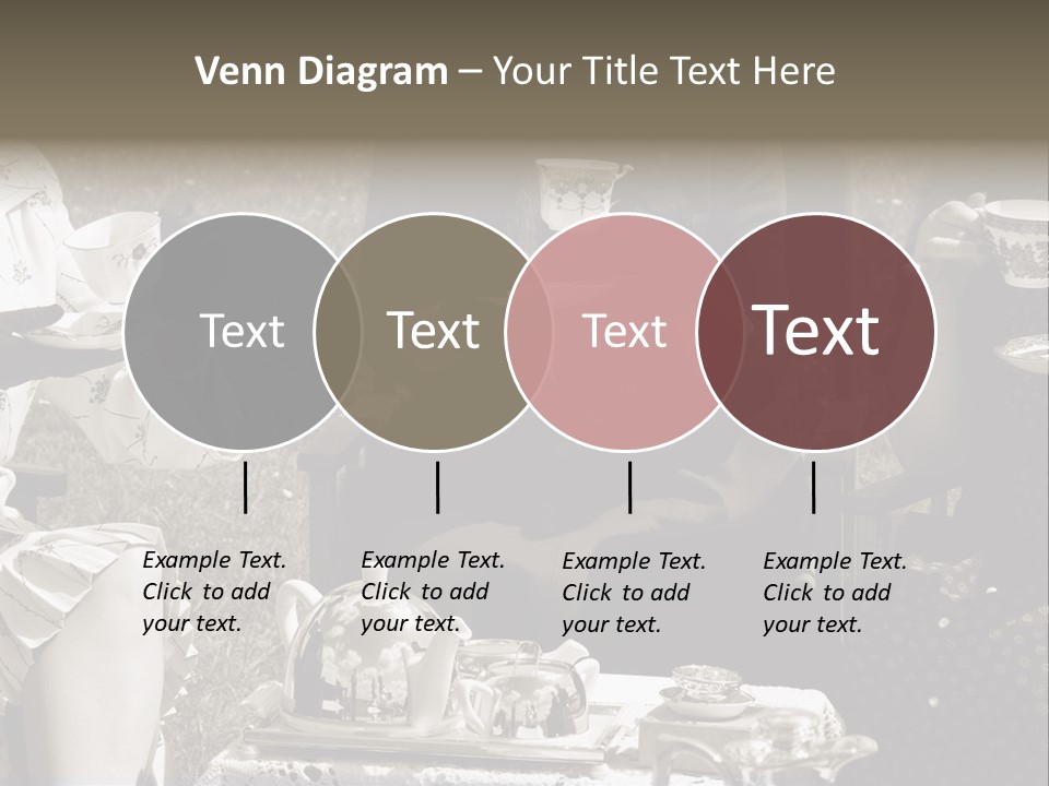 Teacup Pretty Crockery PowerPoint Template