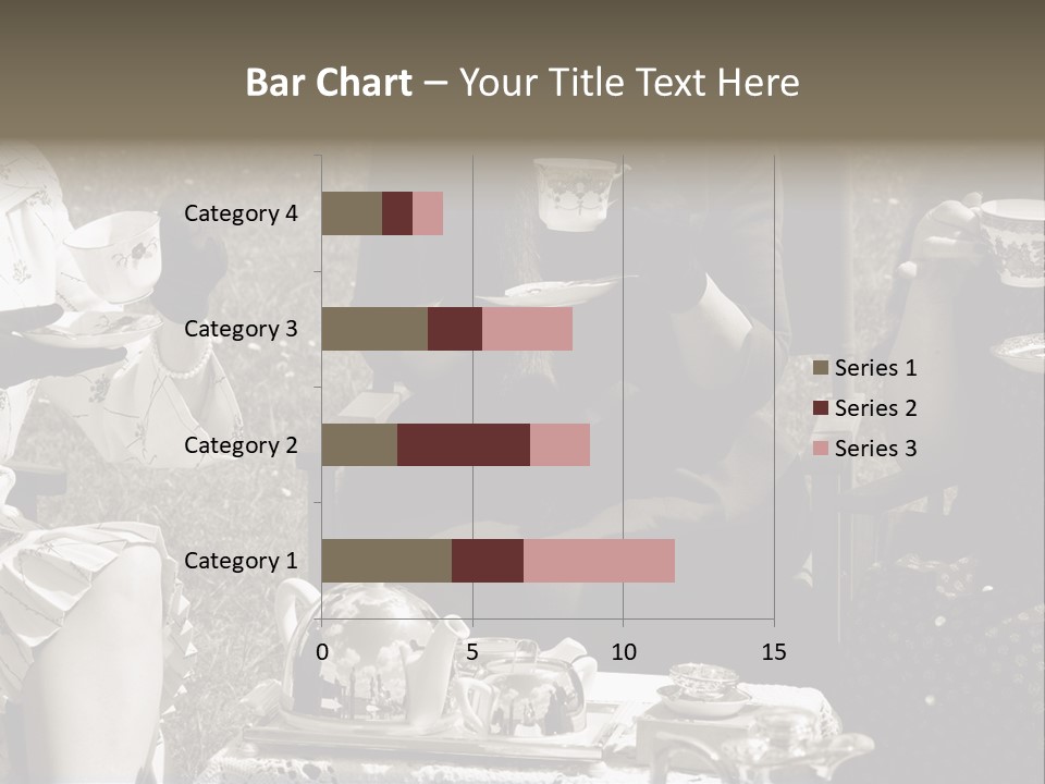 Teacup Pretty Crockery PowerPoint Template