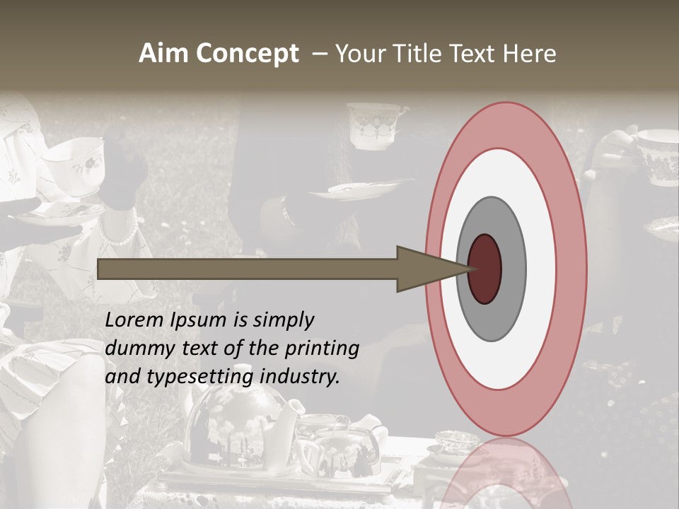 Teacup Pretty Crockery PowerPoint Template