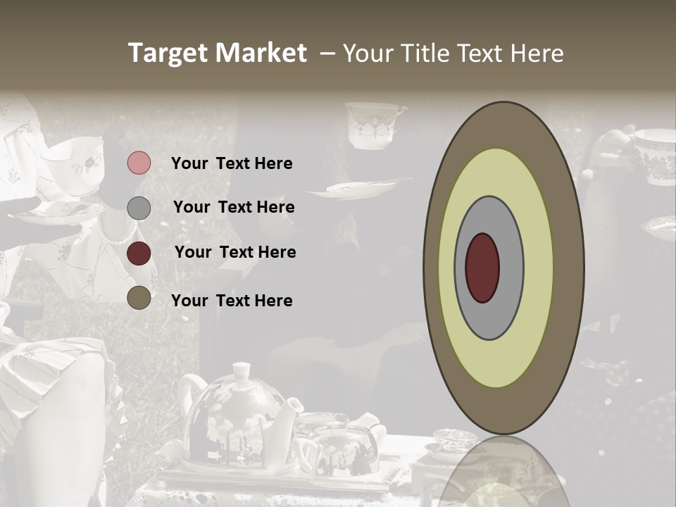 Teacup Pretty Crockery PowerPoint Template