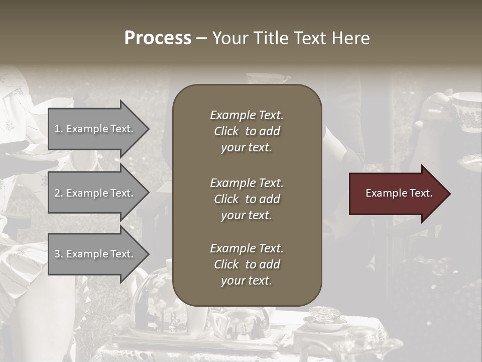 Teacup Pretty Crockery PowerPoint Template