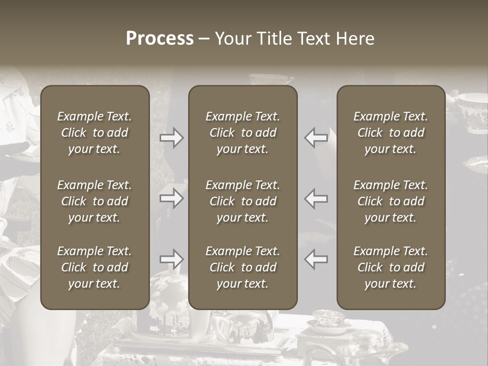 Teacup Pretty Crockery PowerPoint Template