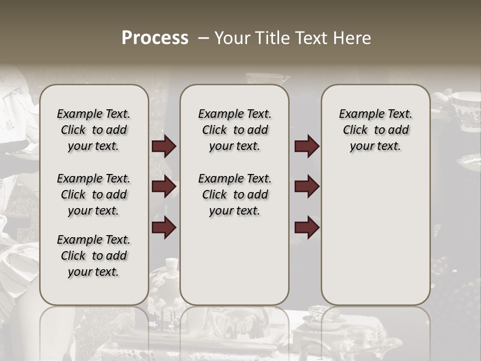 Teacup Pretty Crockery PowerPoint Template
