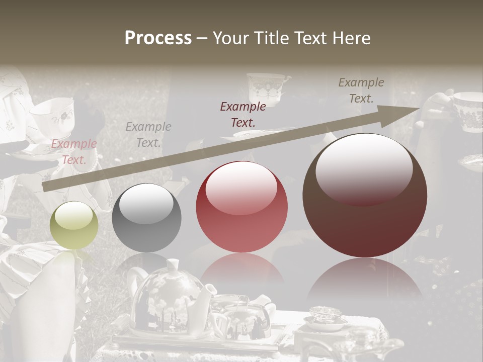 Teacup Pretty Crockery PowerPoint Template