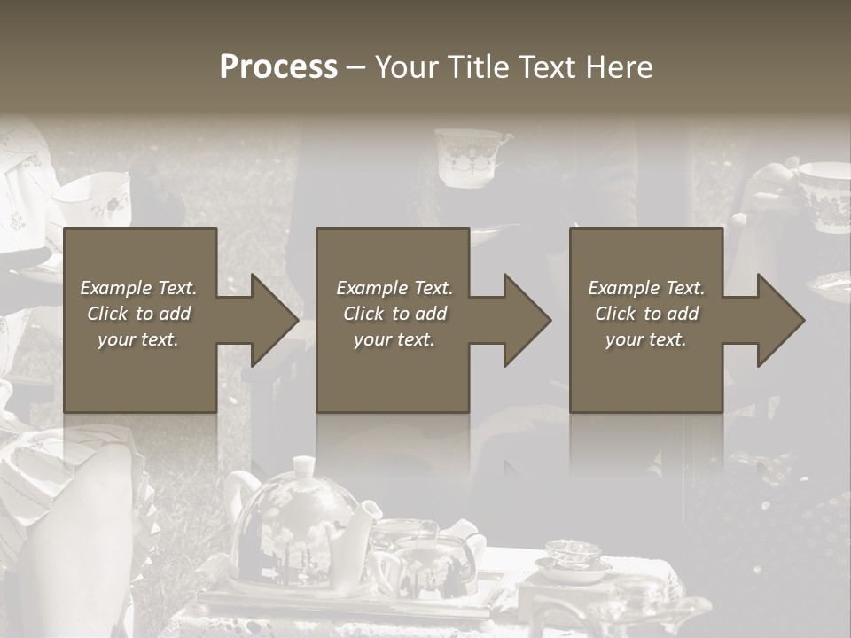 Teacup Pretty Crockery PowerPoint Template