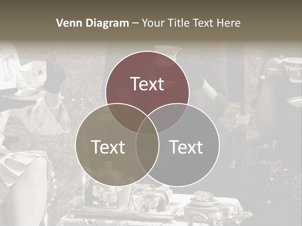 Teacup Pretty Crockery PowerPoint Template