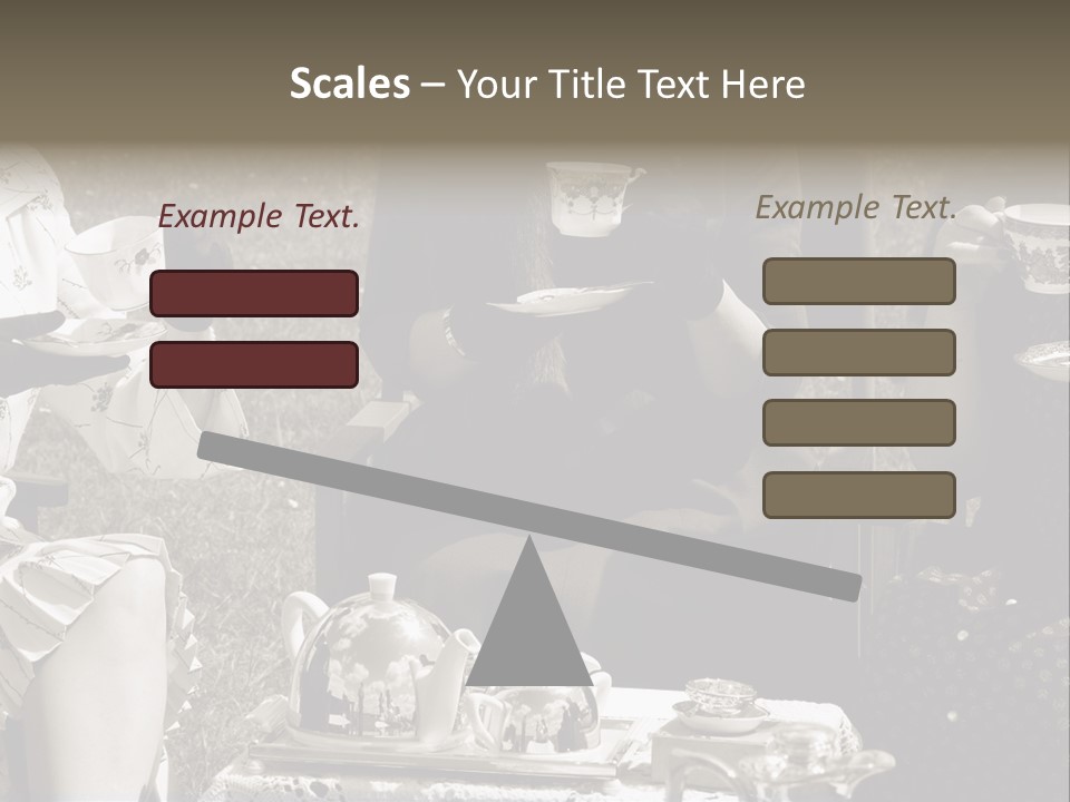 Teacup Pretty Crockery PowerPoint Template