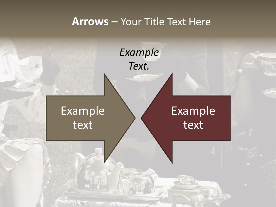 Teacup Pretty Crockery PowerPoint Template