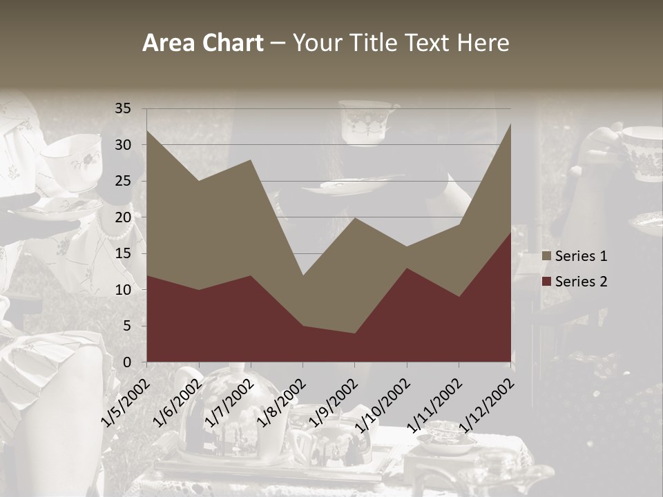 Teacup Pretty Crockery PowerPoint Template