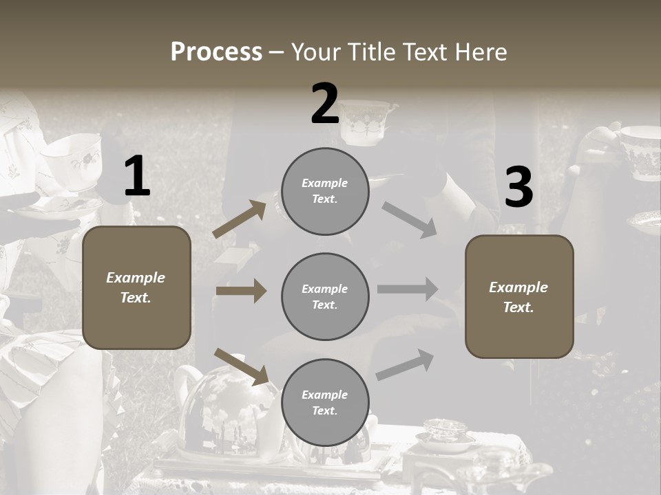 Teacup Pretty Crockery PowerPoint Template
