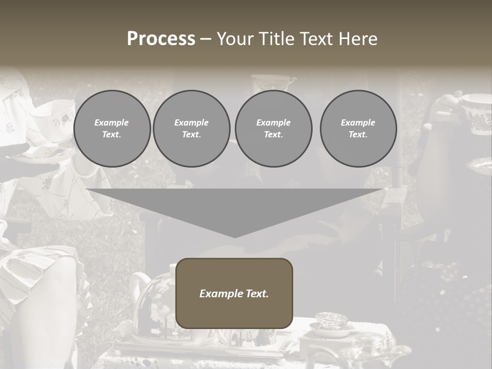 Teacup Pretty Crockery PowerPoint Template