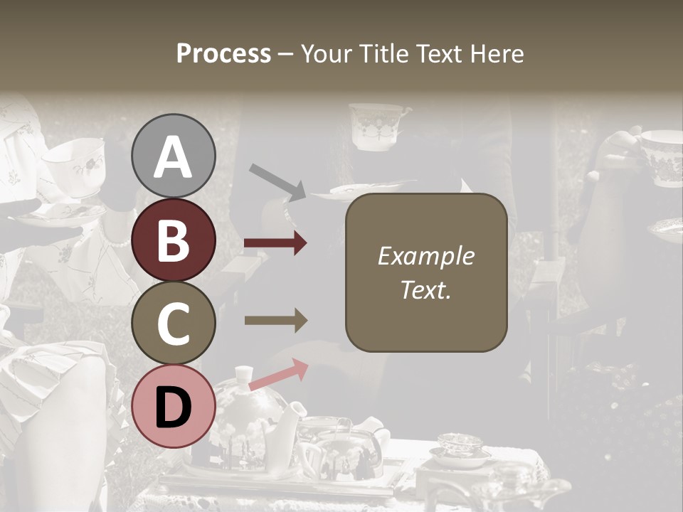 Teacup Pretty Crockery PowerPoint Template