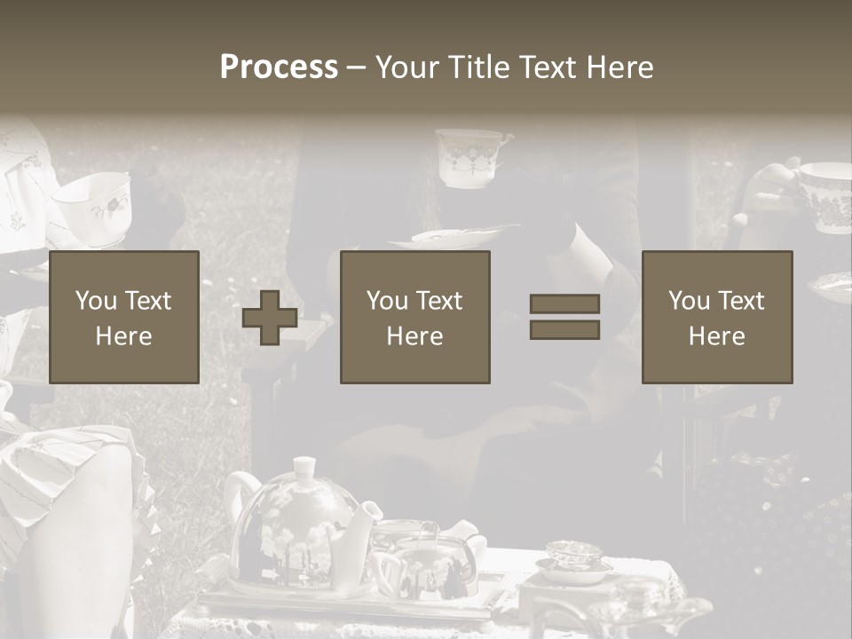 Teacup Pretty Crockery PowerPoint Template