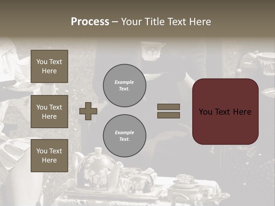 Teacup Pretty Crockery PowerPoint Template