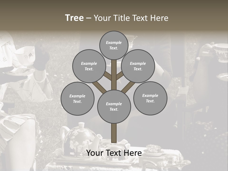 Teacup Pretty Crockery PowerPoint Template