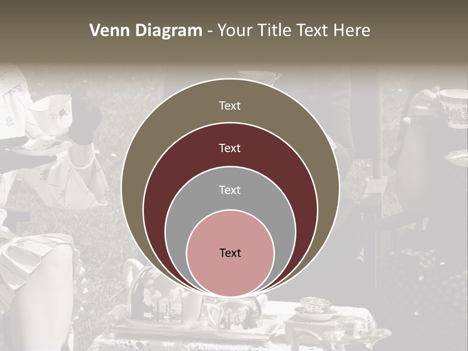 Teacup Pretty Crockery PowerPoint Template