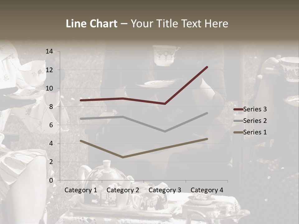 Teacup Pretty Crockery PowerPoint Template