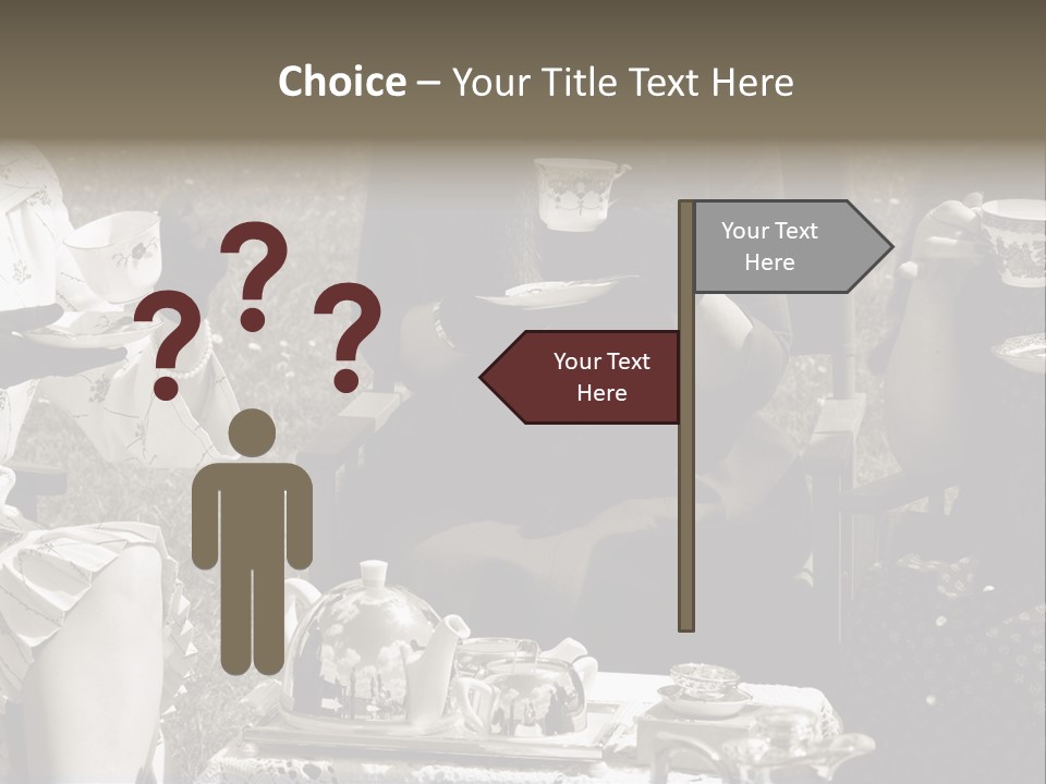 Teacup Pretty Crockery PowerPoint Template