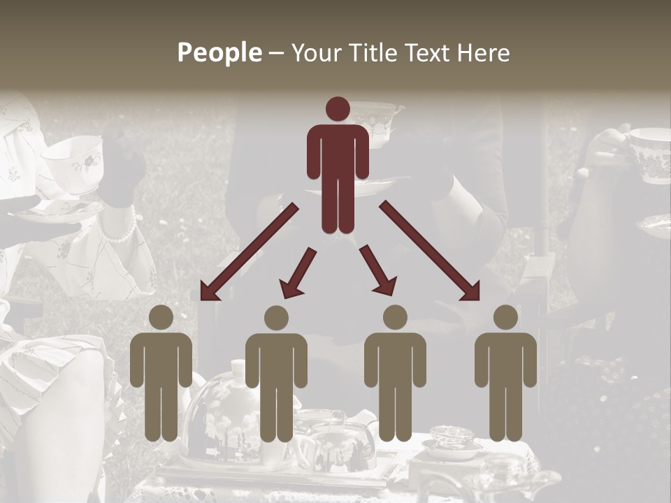 Teacup Pretty Crockery PowerPoint Template