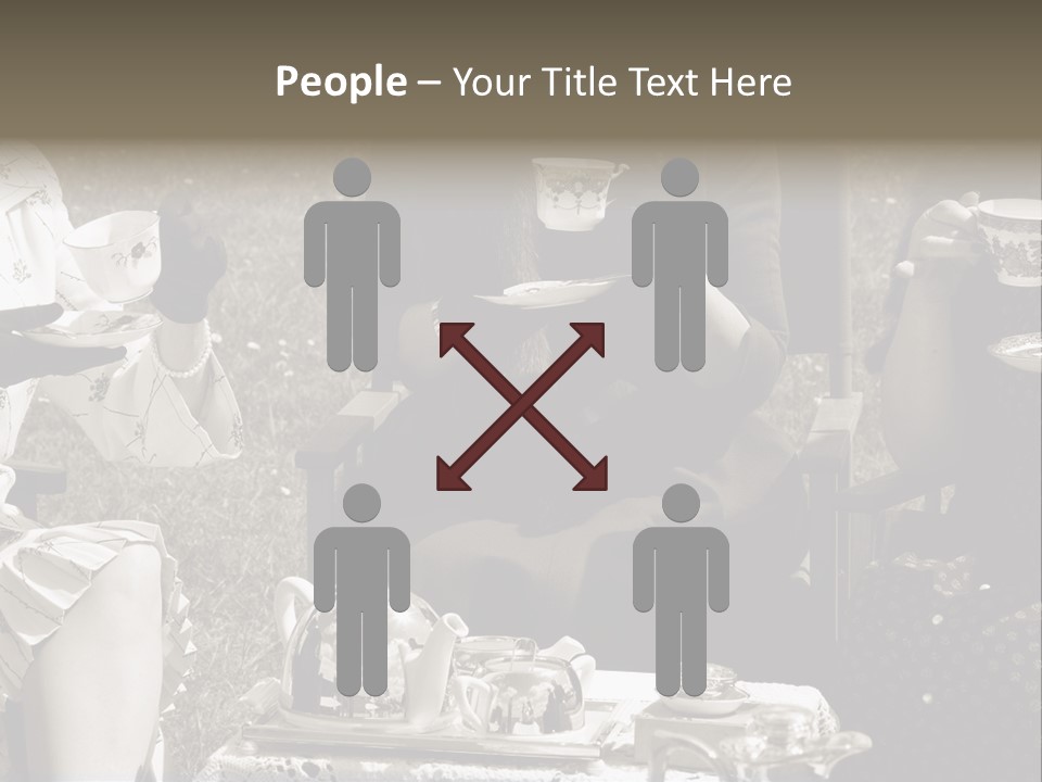 Teacup Pretty Crockery PowerPoint Template