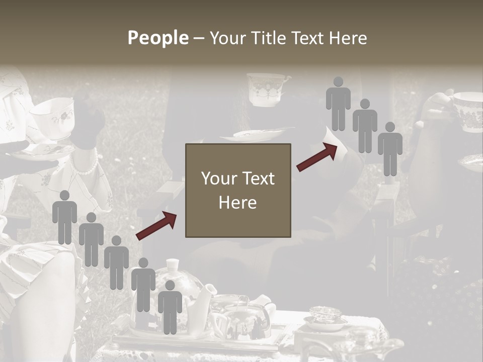 Teacup Pretty Crockery PowerPoint Template