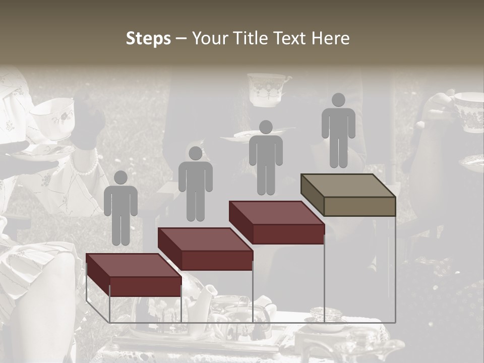 Teacup Pretty Crockery PowerPoint Template