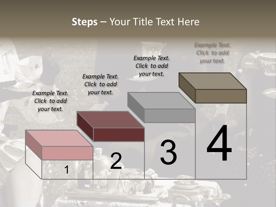 Teacup Pretty Crockery PowerPoint Template