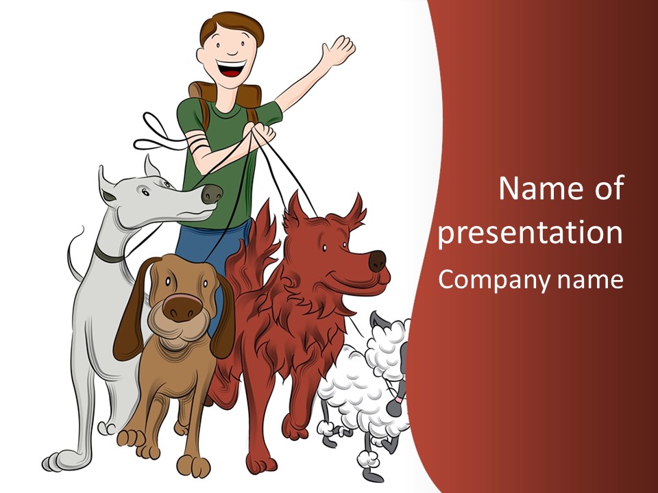 Mixed Isolated Breed PowerPoint Template