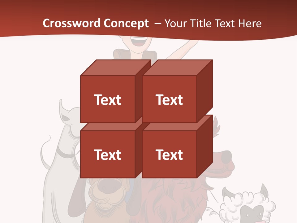 Mixed Isolated Breed PowerPoint Template