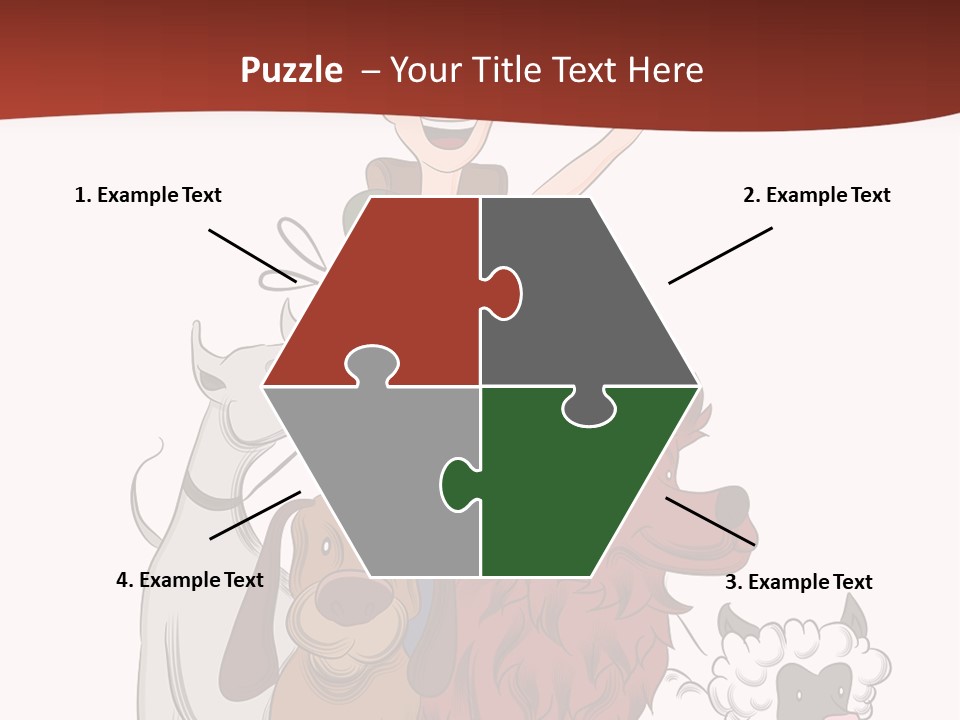 Mixed Isolated Breed PowerPoint Template