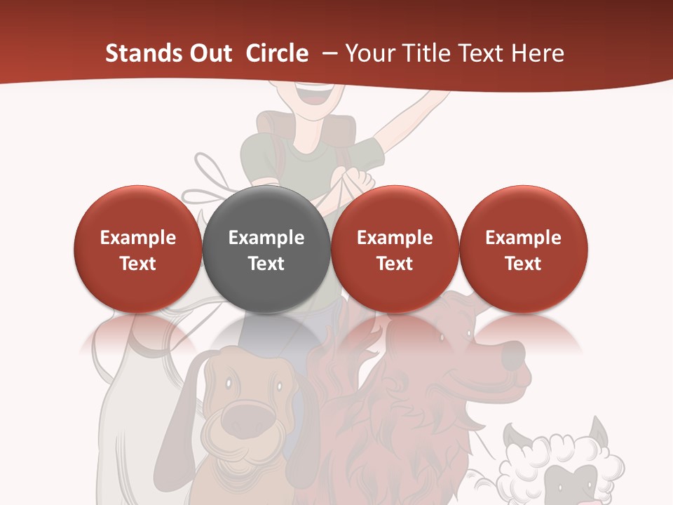 Mixed Isolated Breed PowerPoint Template
