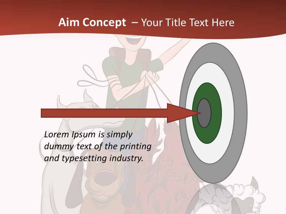 Mixed Isolated Breed PowerPoint Template