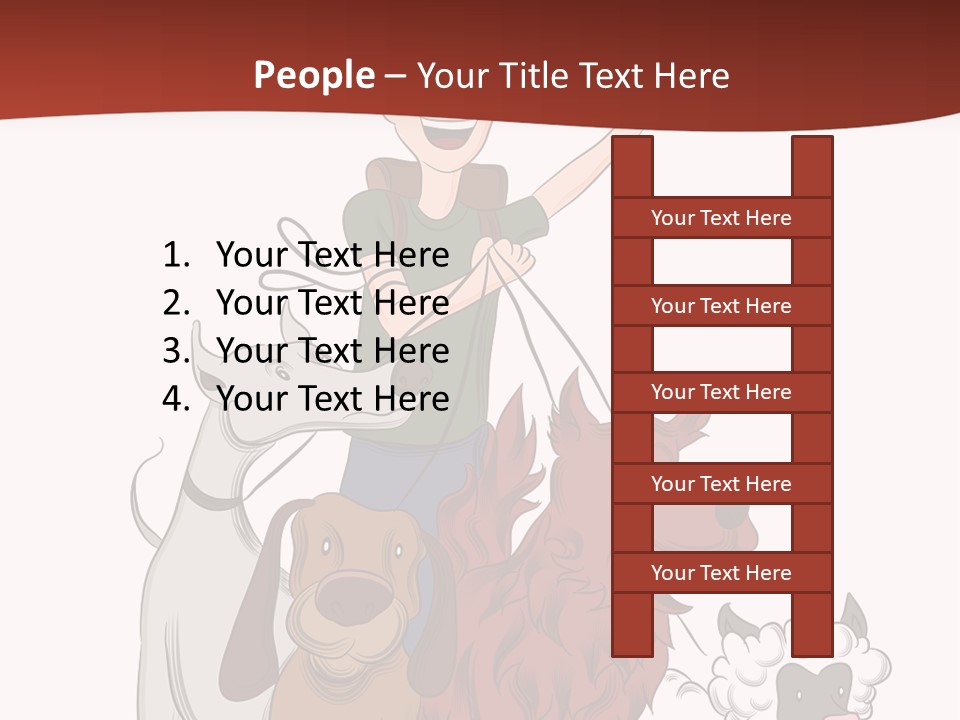 Mixed Isolated Breed PowerPoint Template