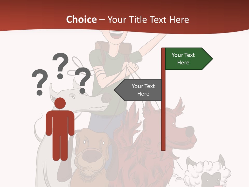 Mixed Isolated Breed PowerPoint Template