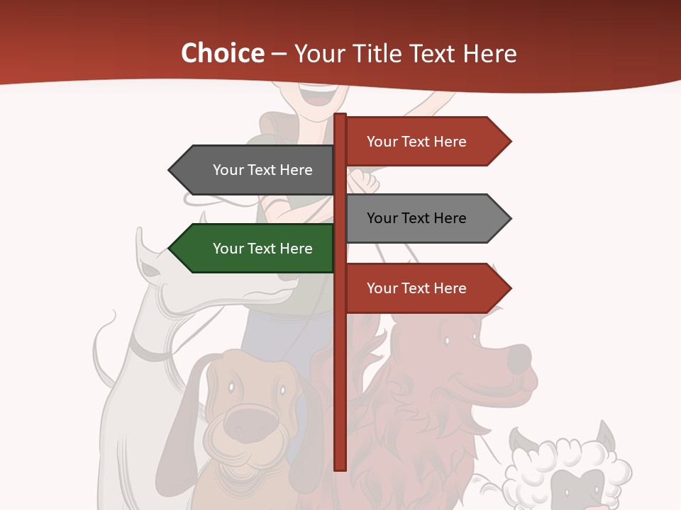 Mixed Isolated Breed PowerPoint Template