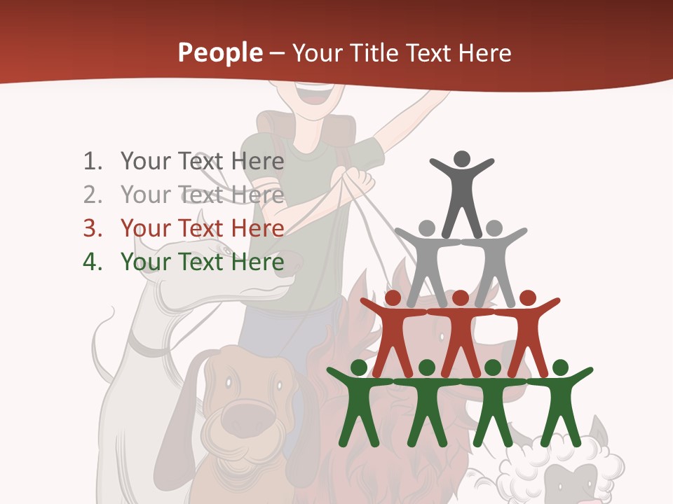 Mixed Isolated Breed PowerPoint Template