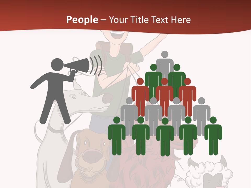 Mixed Isolated Breed PowerPoint Template