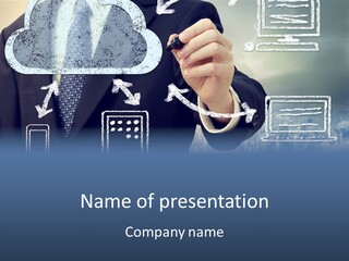 Network Touch Tablet PowerPoint Template