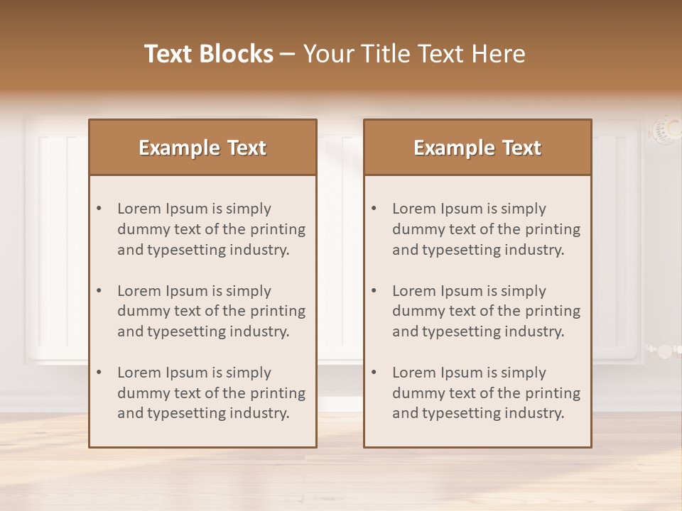 System Wall Radiator PowerPoint Template