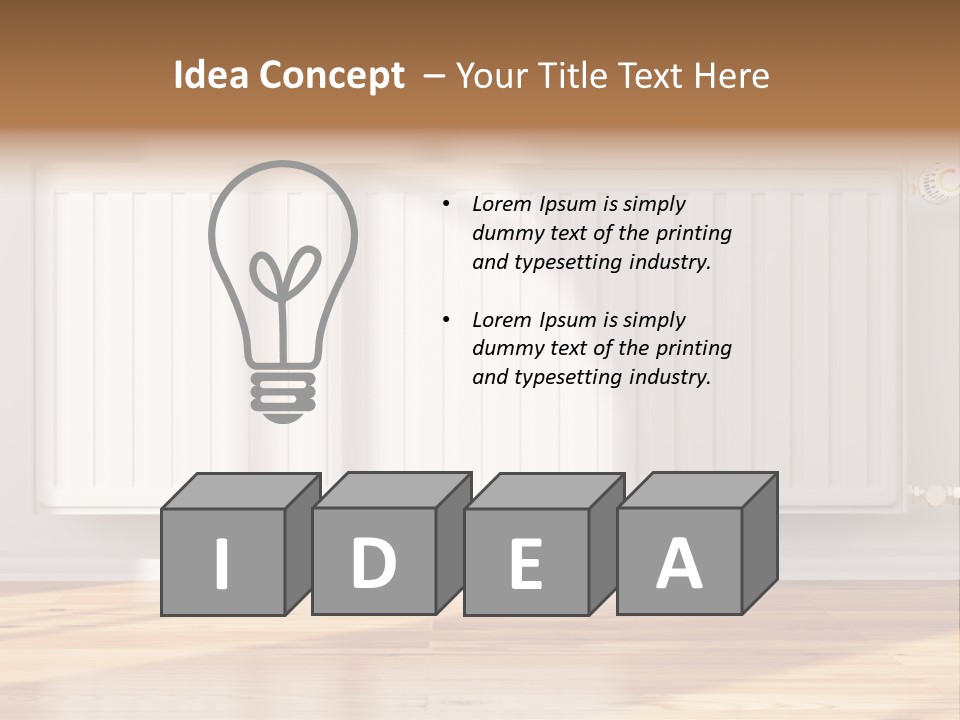 System Wall Radiator PowerPoint Template