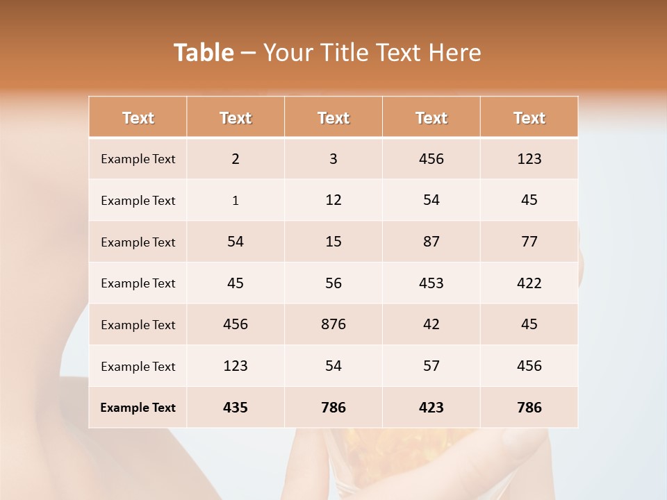 Youth Vitamin Freshness PowerPoint Template